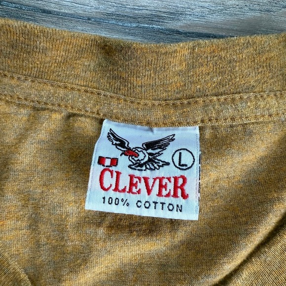 Y2K Peru Emboirdered Nazca Lines Orange Rust Brown Tee Cotton Made in Peru Large - Picture 3 of 7